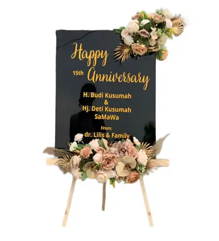 Papan Bunga Akrilik Tapen